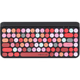UBOTIE SK621BT Portable Bluetooth Colorful Computer Keyboards, Wireless Mini Compact Retro Typewriter Flexible 84Keys Design Keyboard
